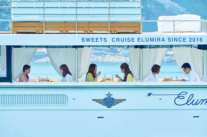 SEA CRUISE & SWEET CRUISEの頭文字をとったSCのロゴがトレードマーク